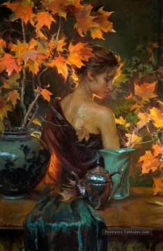 Belle femme DFG 31 Impressionist Peinture à l'huile